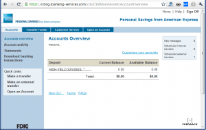 American Express Bank Savings Account