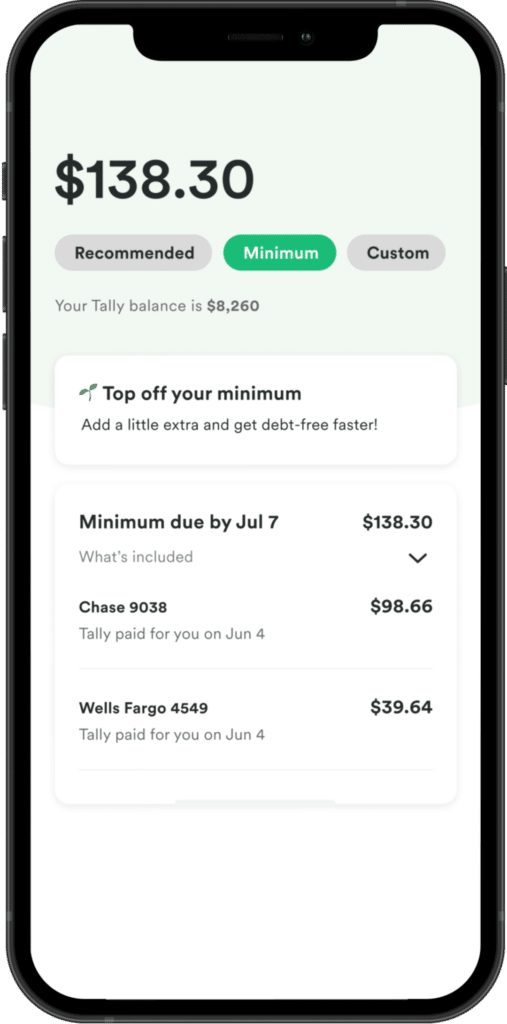 Tally mobile app